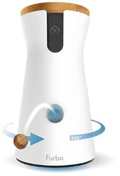 Furbo 360° Dog Camera. Rotating 360° View, Colour Night Vision, Auto-Tracking, Treat-toss, Barking Alert. Loved by millions of pet parents worldwide