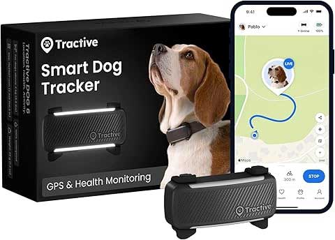 tractive smart dog tracker for owners whos dogs run off