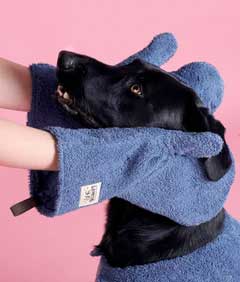 quick drying dog mitts for wet dogs